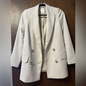 H&M Cream Oversized Blazer